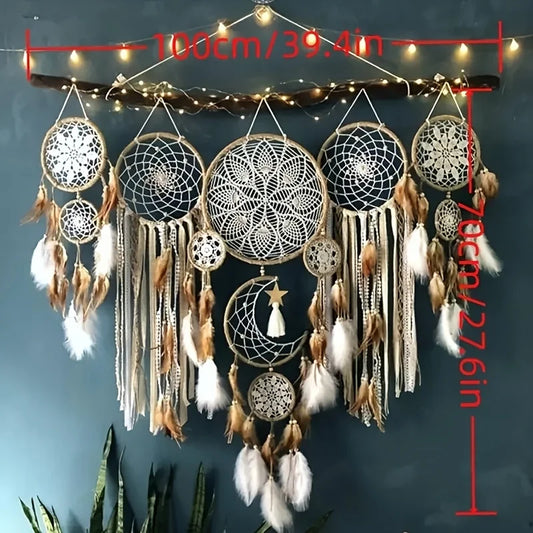 Moon Dream Chaser Dream Catcher Bohemian Wall Decor Sweet Dreams