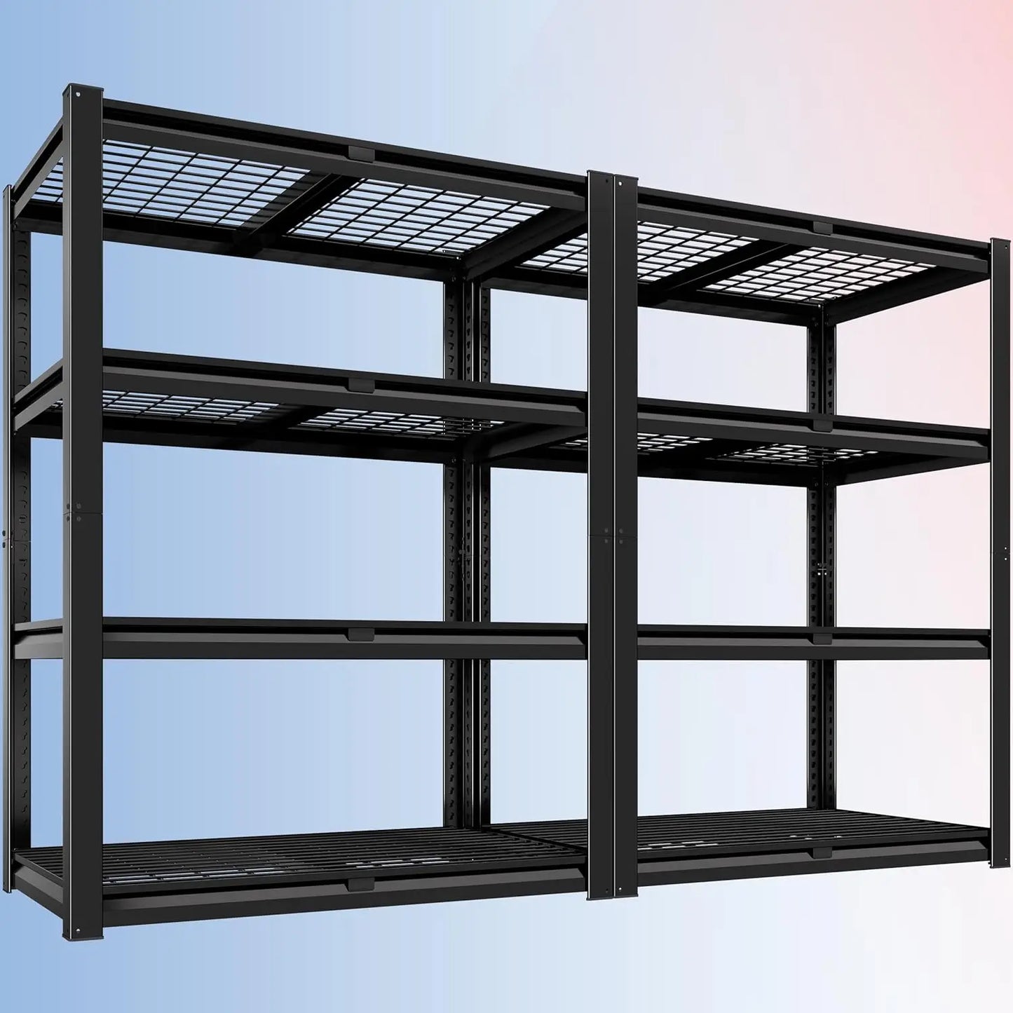 Heavy Duty Garage Shelving Unit 4 Tier Adjustable Metal Storage