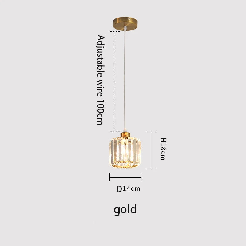 VETRULUS K9 Crystal Modern Ceiling Lamp for Staircase Lighting
