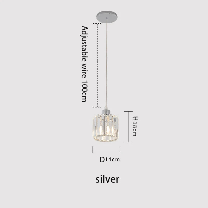 VETRULUS K9 Crystal Modern Ceiling Lamp for Staircase Lighting